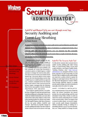 April 2002 -- Windows Security Administrator - ebook